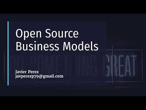 Open Source Business Models