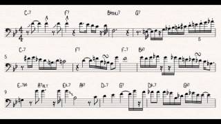 It&#39;s You Or No One - J J Johnson Trombone Solo Transcription