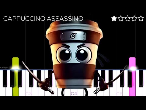 Cappuccino Assassino | EASY Piano Tutorial