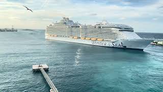 Wonder of The Seas Depart Nassau #wonderoftheseas