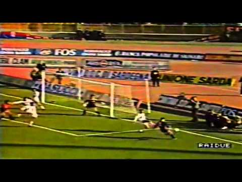 Serie A 1990-1991, day 09 Cagliari - Fiorentina 1-1 (Lacatus, J.Herrera)