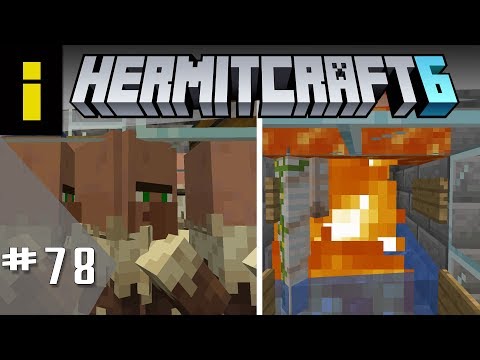 Minecraft HermitCraft S6 | Ep 78: 2-in-1 Villager Breeder & Iron Farm in 1.14.2!