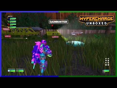Hypercharge Unboxed - "Destroy a Dambuster truck with its own missile...Tracking Beacon next to it"