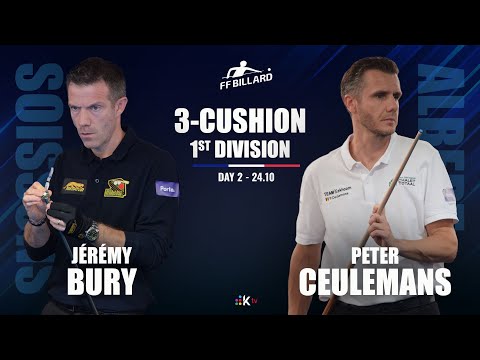 3-Cushion French League 2025/2026 - Jérémy BURY vs Peter CEULEMANS