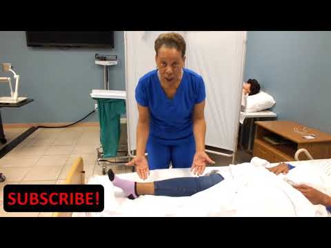 ( 2022) PERFORMS MODIFIED PASSIVE RANGE OF MOTION FOR ONE KNEE & ONE ANKLE