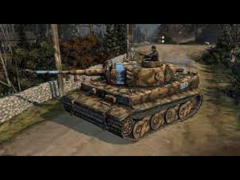 Tiger Ace Tank vs 3 T-34/85 - CoH2