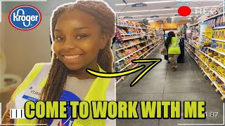 Come To Work With Me🤗 Krogers Edition🙃❤️
