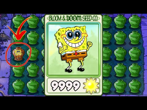 Vasebreaker Endless | 100% REPEATER Spongebob Plant - Plants vs Mod Spongebob