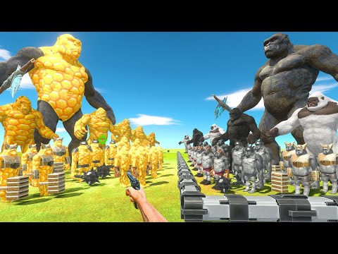 FPS Avatar Rescues Mutant Primates and Fights Honey Itself - Animal Revolt Battle Simulator