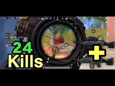 DOUBLE M249 MACHINE GUN IS BROKEN | 24 KILLS SOLO VS SQUAD | PUBG MOBILE