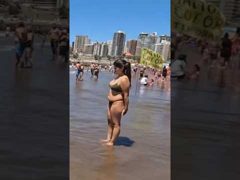 🇦🇷 Mar del Plata Beach A Beautiful Day