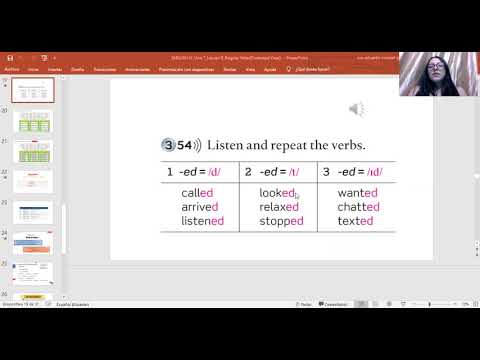 MendietaKarina IVP16 Task Video  Pronunciation of Regular Verbs