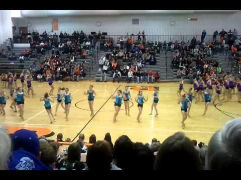 MJDS Elite Dance Force @ Ridgewood H.S. Basketball Game vs. Newcomerstown (1/27/2012)