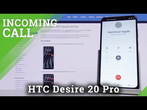 HTC Desire 20 Pro Incoming Call Screen
