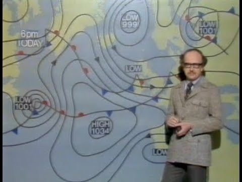 Weather Forecast with Michael Fish Tuesday 21st July 1981 BBC1