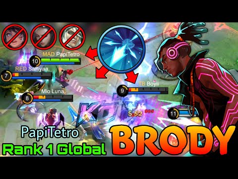 Perfect Show! Brody Unstoppable Play! - Top 1 Global Brody by PapiTetro - Mobile Legends