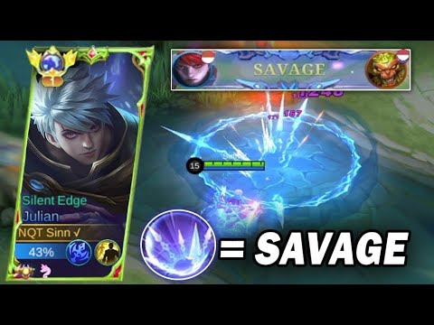 BEST COMBO JULIAN | AUTO SAVAGE 😱 | TOP GLOBAL JULIAN MLBB