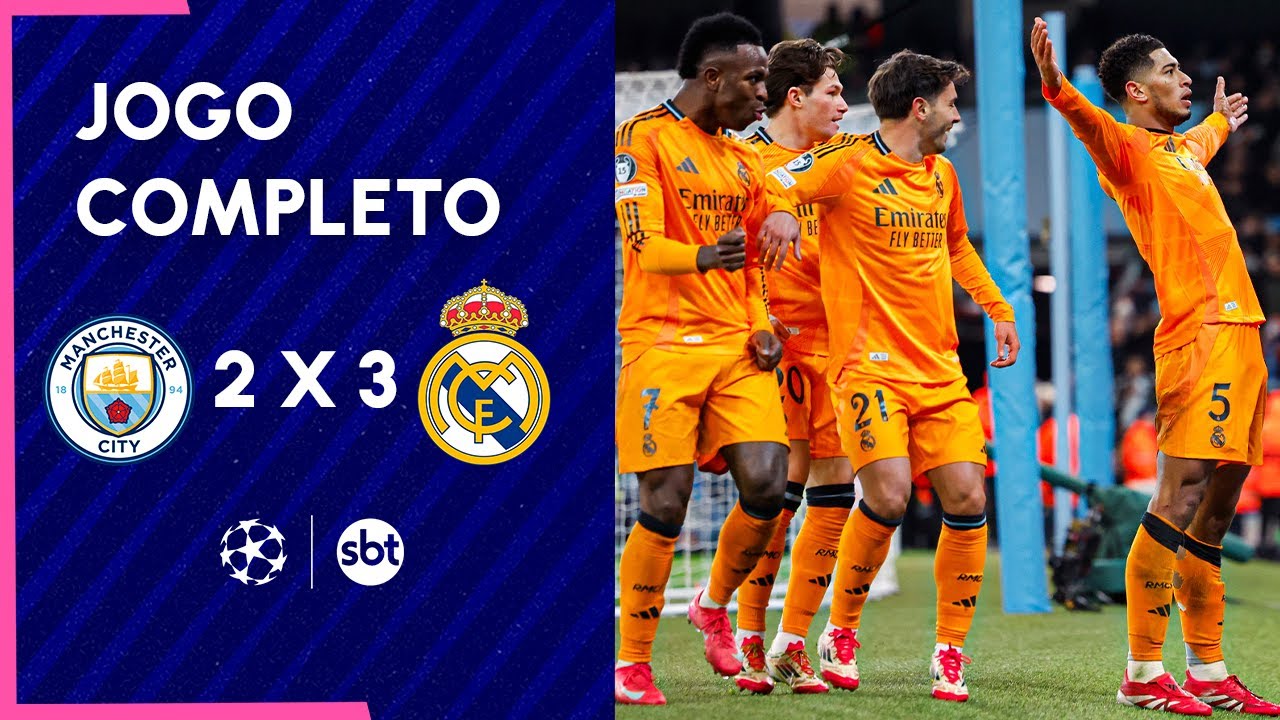 Manchester City 2 x 3 Real Madrid - Jogo completo I Champions 2024/25