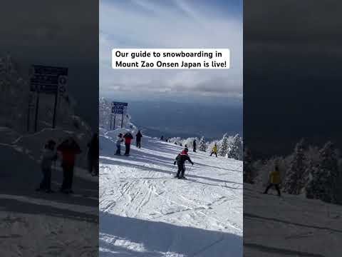 Snowboarding in Mount Zao Onsen Japan