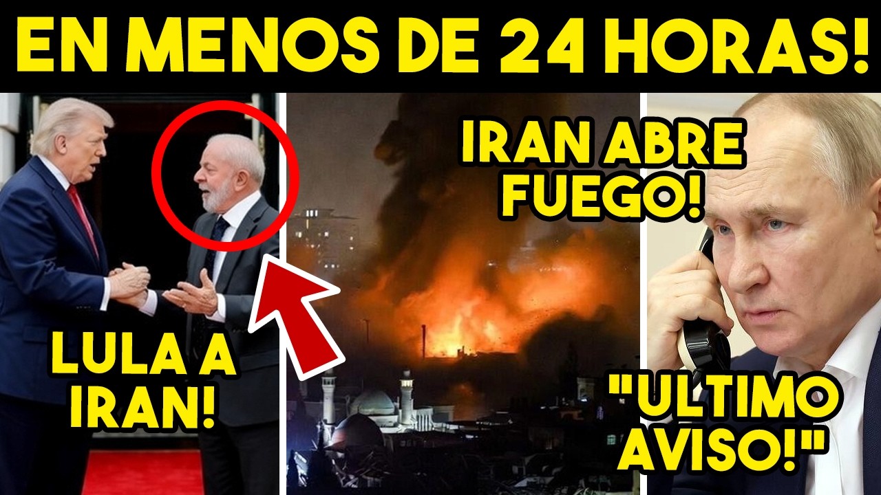 TRUMP HELADO! TRUENA RUSIA, DA 24 HORAS. IRAN DESATA 4T4QUE. LULA PINTA SU RAYA. HOY