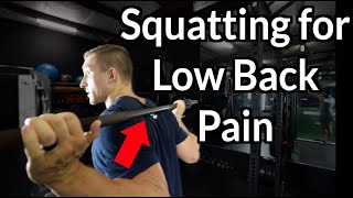 High Bar VS Low Bar Squat for Low Back Pain! | How to Squat WITHOUT Back Pain!