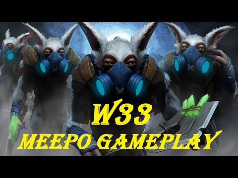 W33 - Meepo GamePlay Midlane Mmr 7000 DOTA 2