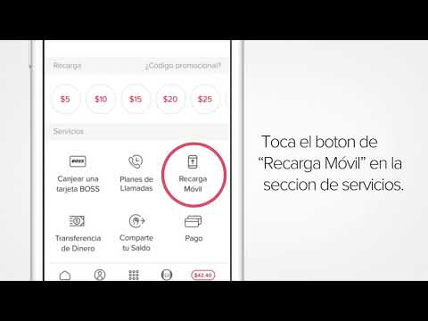 ¿Cómo enviar una recarga móvil con el app de BOSS Revolution?