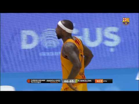 [HIGHLIGHTS] BASKET (Eurolliga): Anadolu Efes - FC Barcelona Lassa (72-68)