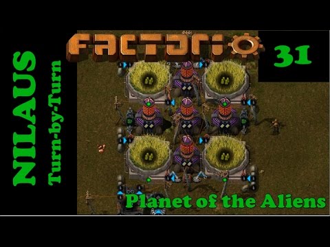 Lets Play Factorio S5E31 - Breeding Omtrinit and farming Substratin