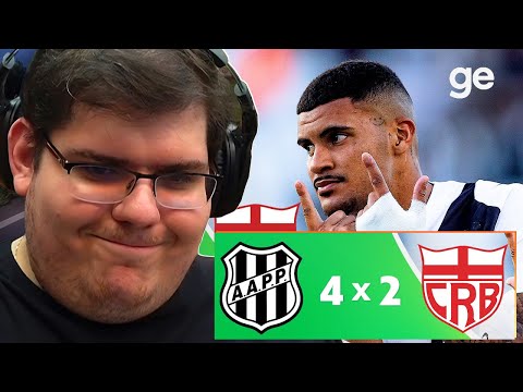 CASIMIRO REAGE A PONTE PRETA 4X2 CRB | MELHORES MOMENTOS | BRASILEIRÃO SÉRIE B 2024 #casimiro