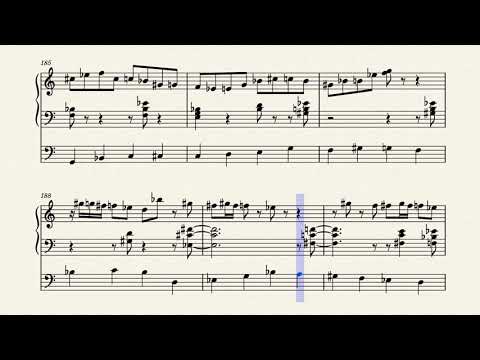 Tommy Flanagan "Woody'n You" piano and bass transcription from MONTREUX '77