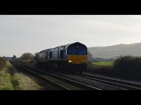 Prestatyn 15.3.2017 - DRS 66302 & Northern Belle 57305 on Valley flasks