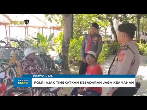 PERSONEL DITPAMOBVIT POLDA BALI MELAKSANAKAN PATROLI DI SEPUTARAN PANTAI SANUR