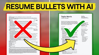 How to Write Resume Bullet Points with AI