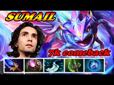 Sumail Puck mid intense 7k comeback | SUMAIL Dota 2