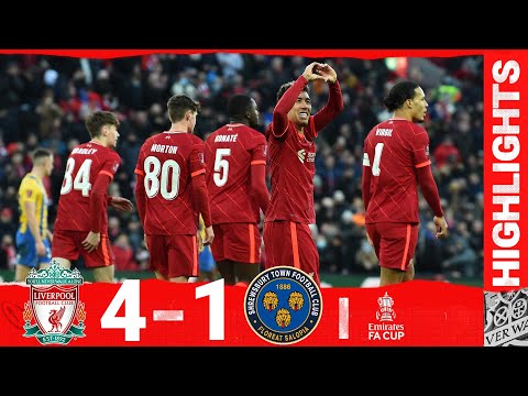 Highlights: Liverpool 4-1 Shrewsbury Town | Brilliance from Firmino, Kaide Gordon & Fabinho double