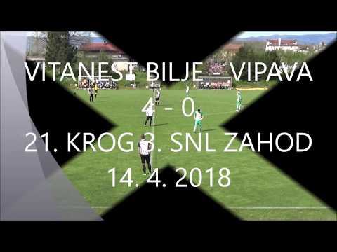 VITANEST BILJE - VIPAVA  4 - 0     21. krog 3. SNL - zahod  14. 4. 2018