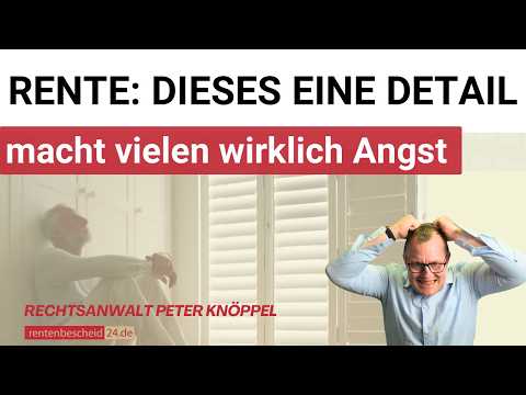 Rente: Dieses eine Detail macht vielen wirklich Angst.