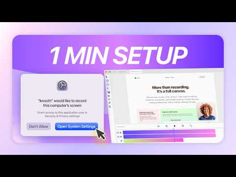 Get started with knooth (Screen Recording + AI Editing)