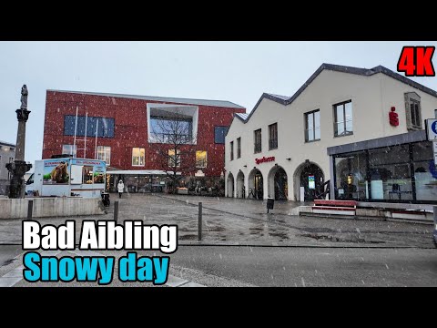 ​Snowy Walk in Bad Aibling, Bavaria 🇩🇪 | 4K ASMR Immersive POV