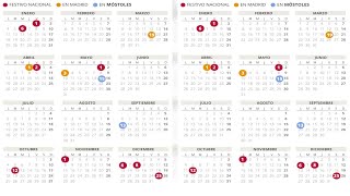 Calendario laboral de Móstoles del 2021 (con todos los festivos)
