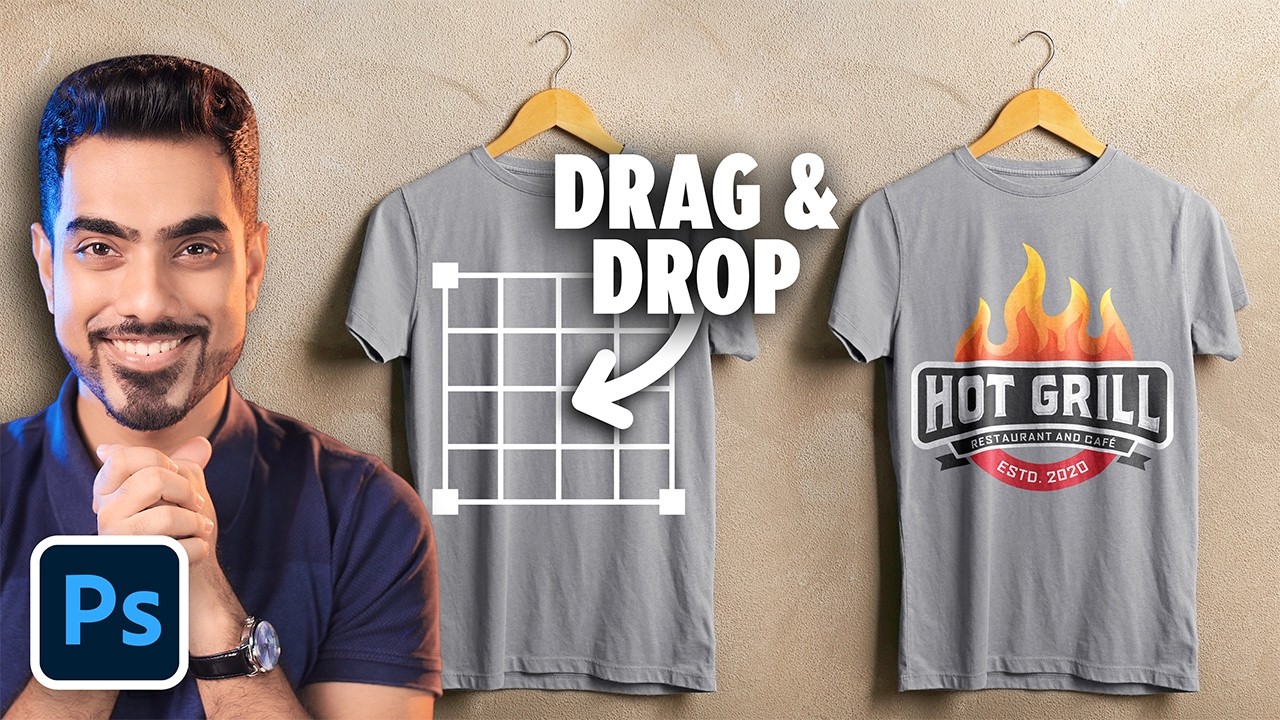 Create EASY Drag & Drop Mockup in Photoshop!