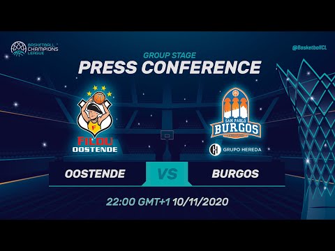 Filou Oostende v Hereda San Pablo Burgos - Press Conference | Basketball Champions League 20/21