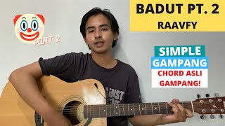 Download lagu CHORD SIMPLE GAMPANG (Badut Part 2 - Raafvy) (Tutorial Gitar) CHORD ASLINYA GAMPANG! mp3