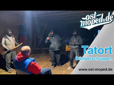 The first Simson crime thriller | Crime scene: fertilizer shed | ost-moped.de