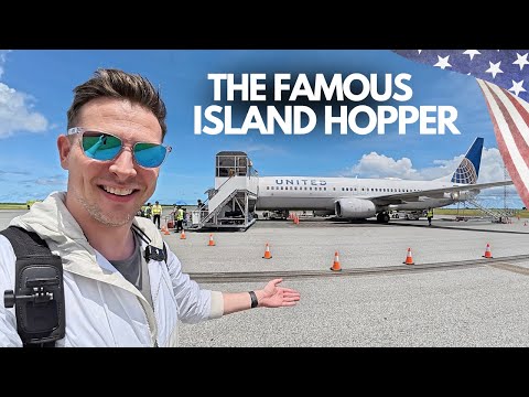 United Airlines FAMOUS Island Hopper crossing the Pacific!