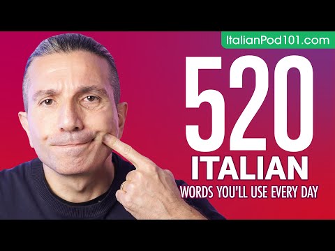 520 Italian Words You'll Use Every Day - Basic Vocabulary #92