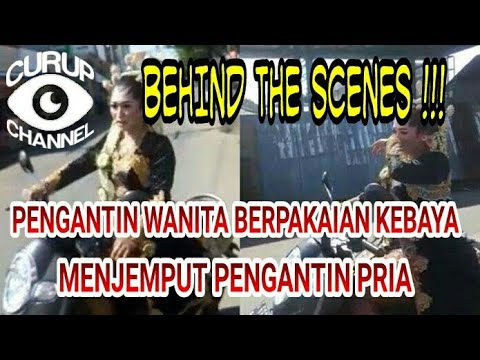 ** Fakta di balik video viral pengantin wanita pakai kebaya naik motor jemput pengantin pria