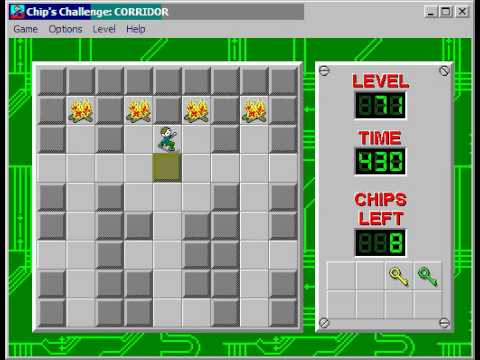 Chip's Challenge 1 Level 71 (Corridor) - 355 seconds
