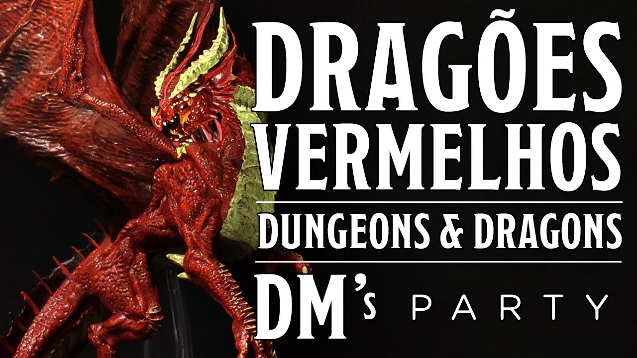 Tudo sobre os Dragões VERMELHOS de D&D (+Miniatura Dragão Adulto)